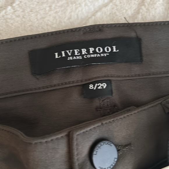 LIVERPOOL WOMEN'S JACQUELINE SKINNY PANT Color Olive SIZE 8/29 NWT - Picture 3 of 5
